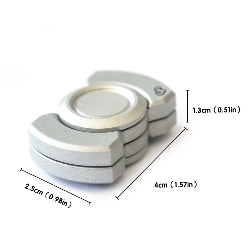 Metalowy Magnetyczny Slider Transformujący się w Spinner, Karta do Wciskania, Mini EDC, Redukujący Stres, Karta do Wciskania dla Dorosłych, Zabawka Antystresowa Przeciwdziałająca Lękowi