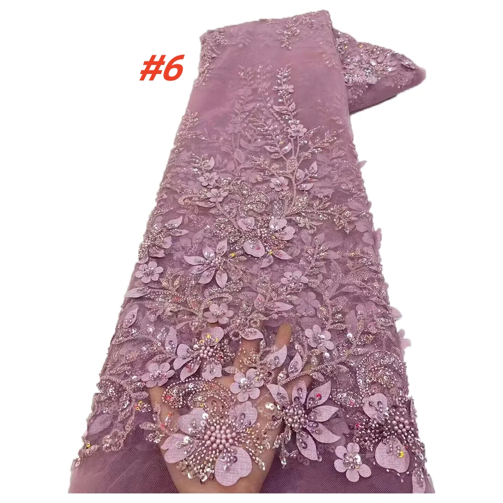 Tecido de renda de malha africana contas nigerianas tecido de renda lantejoulas 2025 alta qualidade vestidos de renda francesa nigeriana para festa de casamento feminino