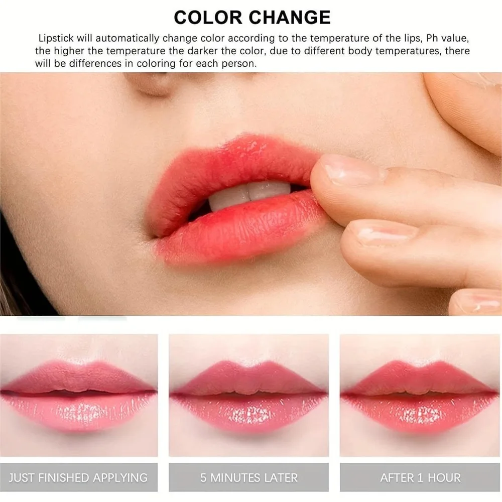 Aloë Vera kleurveranderende lippenstift – Hydraterende, langdurige, gladde textuur, niet-irriterende, gecertificeerde, hydraterende lippenbalsem