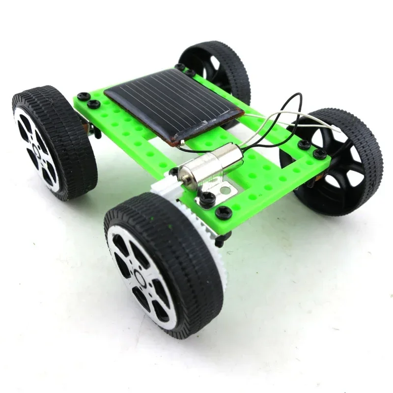 Coche de juguete de energía Solar DIY, Kits de ensamblaje de Gizmo físico de ciencia creativa, rompecabezas para niños, coches de juguete de aprendizaje, 1 Uds.