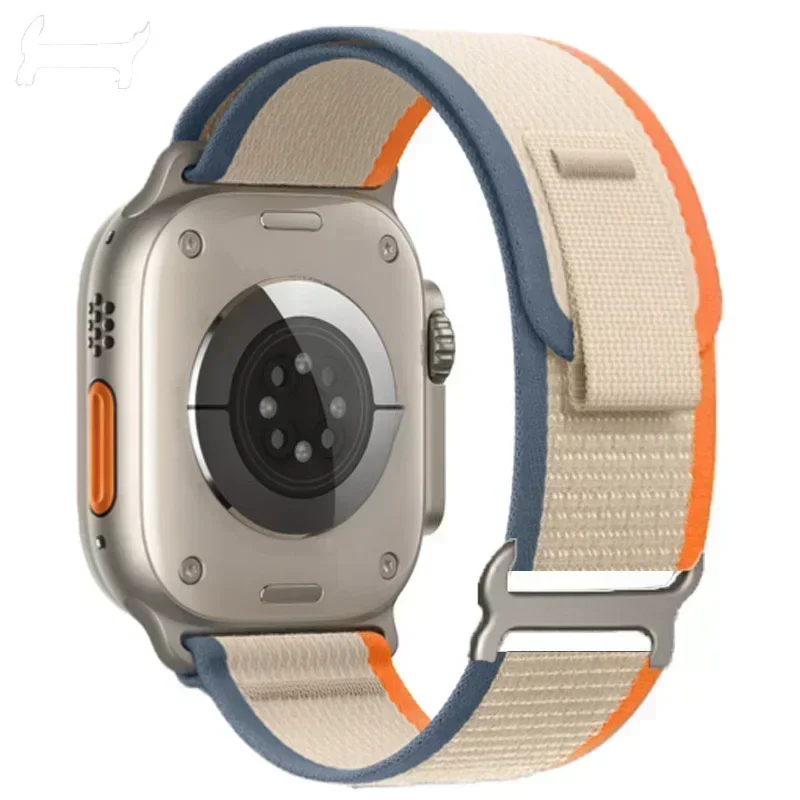 Correa de rastreo para Apple Watch Ultra 2 Band 49mm 45mm 44mm 42mm 40mm 41mm 38mm pulsera de nailon correa iwatch serie 9 8 7 6 5 4 3 SE