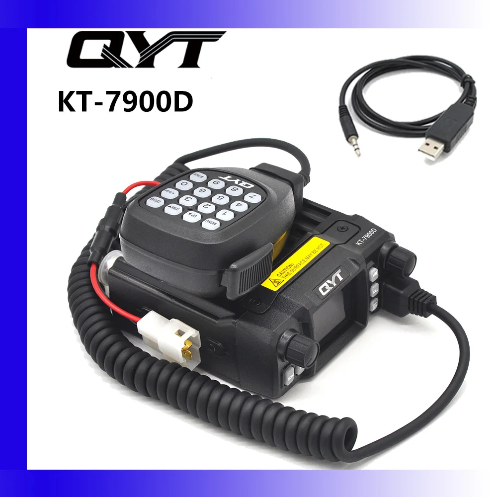 QYT KT-7900D 25W Quad Band Neueste Version Mini-Mobilfunk 136-174/220-260/350-390/400-480MHz kt 7900D Walkie Talkie 10 KM