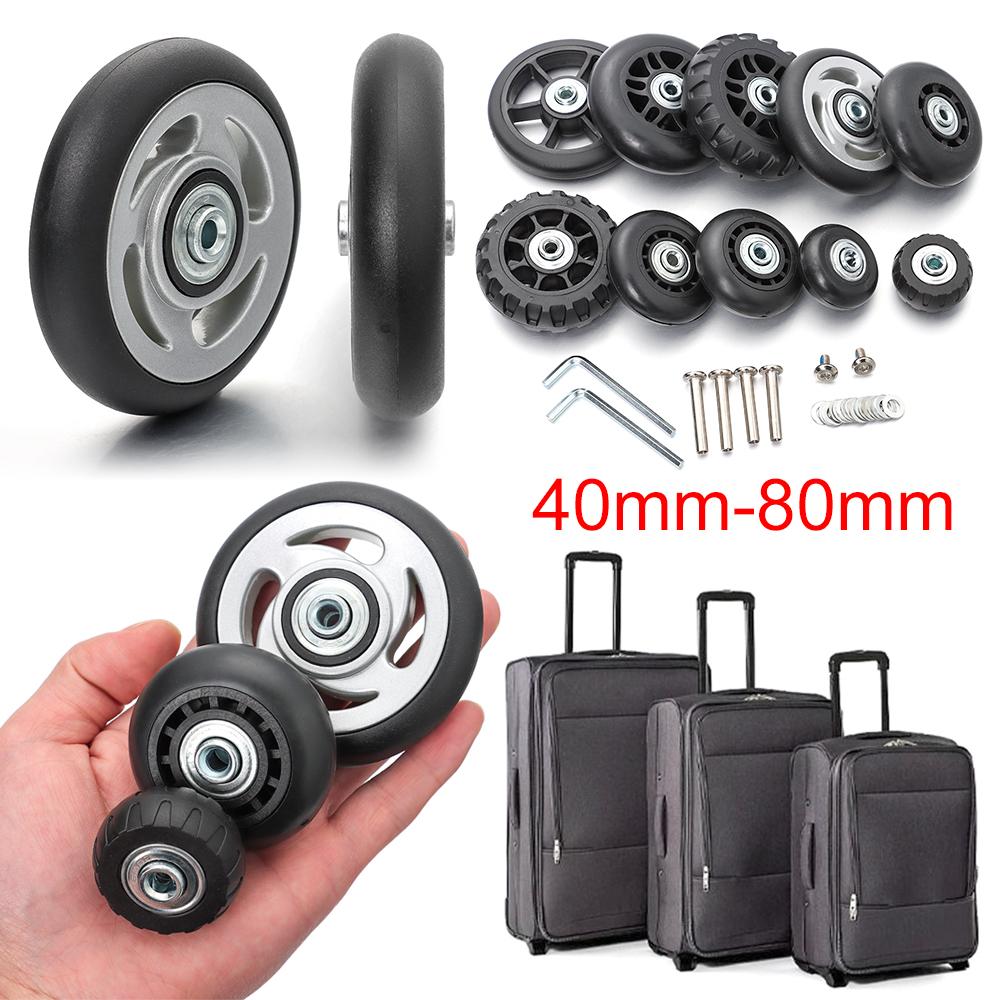 2Pcs Universal Ersetzen Räder Koffer Teile Dauerhafte Ersatz Achsen Caster Rad Reparatur Tools Kit Stille Caster Mit Schraube