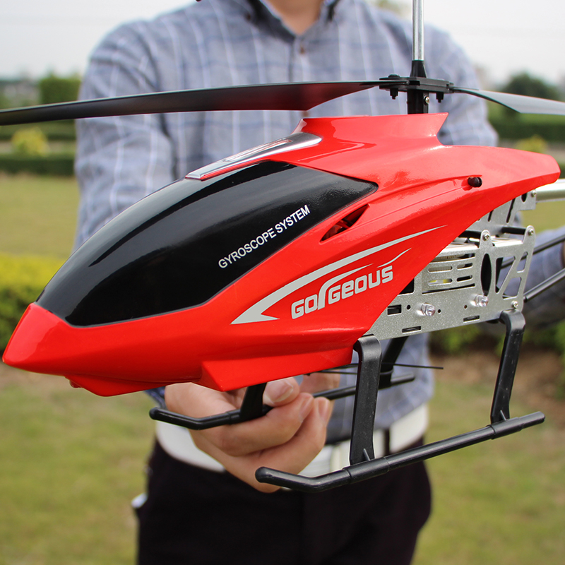 Grande helicóptero de controle remoto 80cm extra 2.4g 3.5ch rc drone de carregamento durável brinquedo drone modelo uav aeronave ao ar livre helicóptero