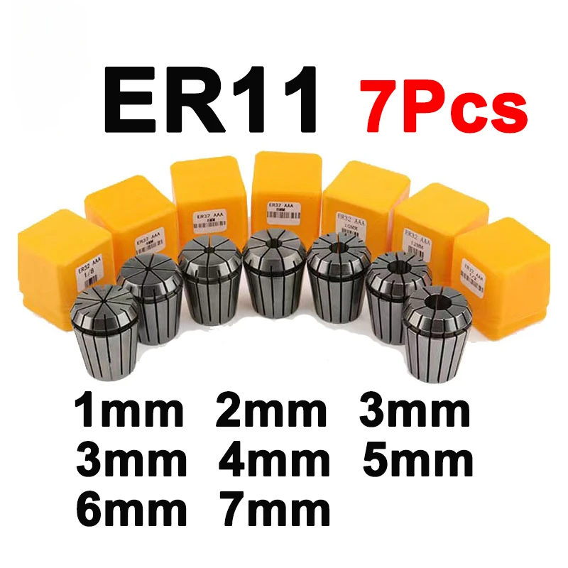 ER11 ER16 ER20 ER25 Collet Chuck Set 1-16mm Spring Collet For CNC Machining Center Engraving Machine Lathe Mill Tool ER Collect