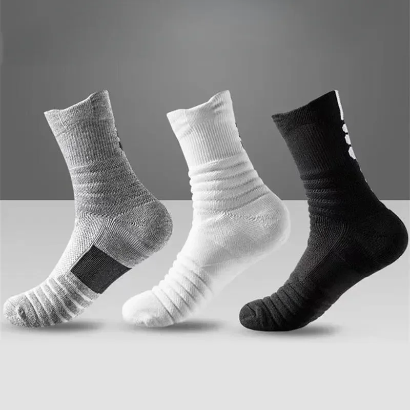 Calcetines de fútbol antideslizantes para hombre y mujer, calcetín de algodón, tubo corto y largo, calcetines deportivos de baloncesto, calcetines desodoros transpirables 39-45