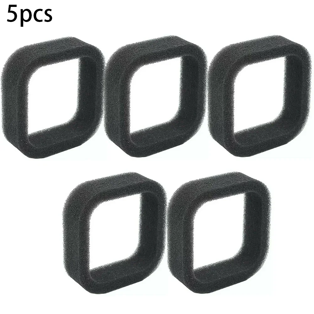 5pcs Air Filter Screen For Various Brushcutter Garden Power Tools Spare Parts 50mm X 43mm Sponge Filter Replacement Accessories