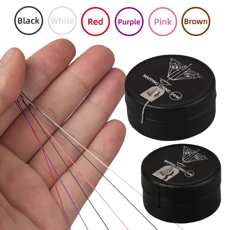 10/20M Microblading Mapping String Augenbrauen Vorgefärbter Faden Mapping Brauen Marker Linie Weiß Permanent Make-Up Tattoo färben Werkzeug