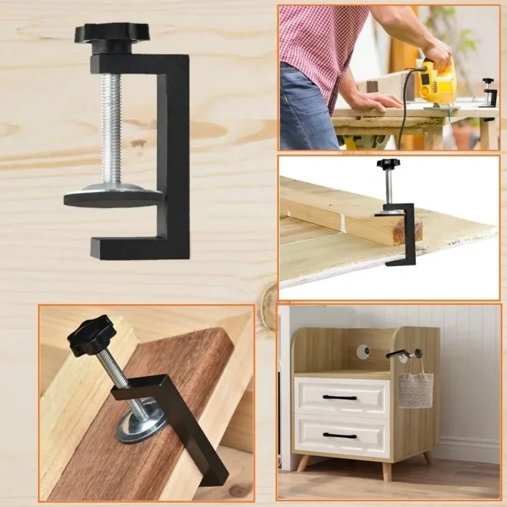 Cabinet Installation Clamp 10-57mm Adjustable G-Type Drawerwood Working Clamps Portable Drawer Fixing Clip Woodworking Tools