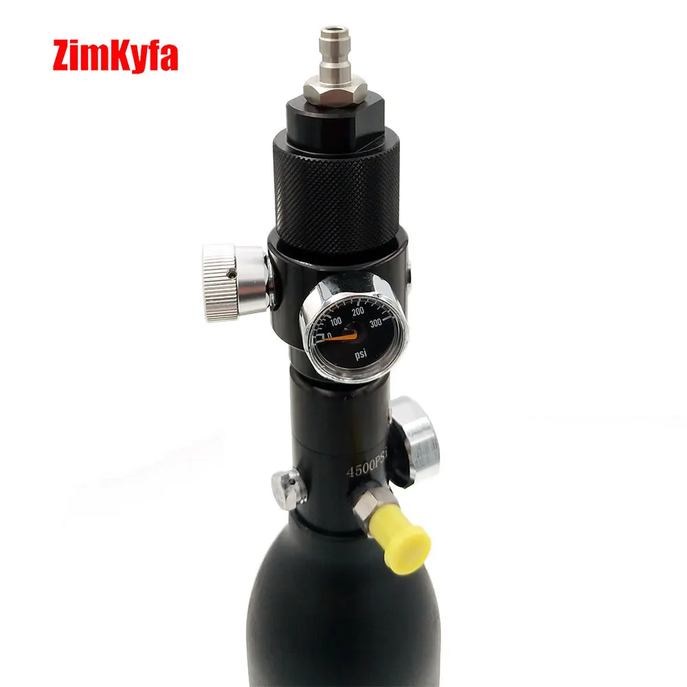 HPA Regulating Regulator Co2 Valve W/ US Foster or 8mm Quick Disconnect Adapter Male Plug DIY Kit For G1/2-14 Tank Bottle