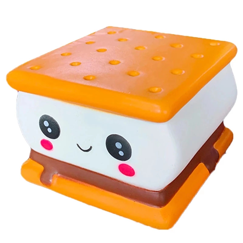 Squishy Cartoon Chocolate Biscuit Series PU Squishies Slow Rising Cream Scented Fidget Anti-Stress Kinderspielzeug Kindergeschenk