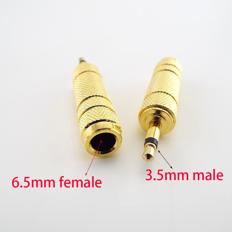 6.5Mm Nữ Đến 3.5Mm Jack Cắm 3.5 Nữ Tới 6.35Mm Cắm Âm Thanh Mono Micro Bộ Chuyển Đổi cáp Aux Mạ Vàng S1