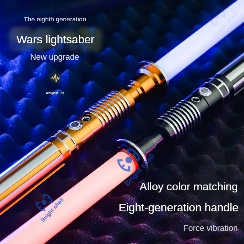 Sabre laser en métal RVB pour enfants, jouets épée laser, changement de 15 documents, polices sonores, Force FX, FOC Bl84, Jedi, cadeau