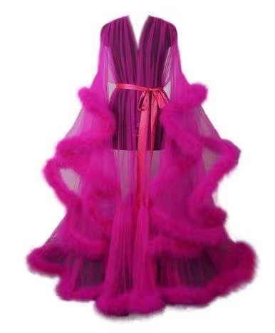 Сексуальная юбка со шлейфом и перьями