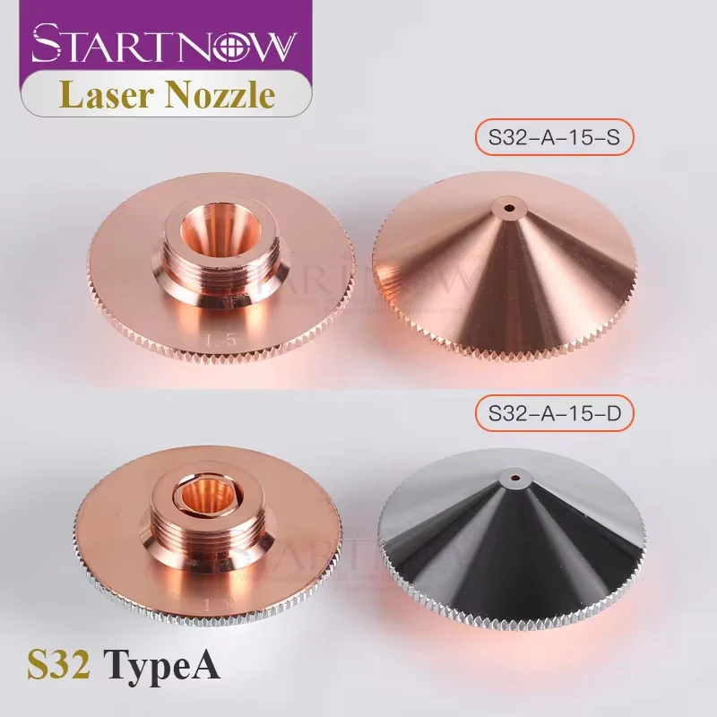 Startnow Cắt Laser Vòi Phun D32mm Đơn 2 Lớp Cho Raytools BT240 Sợi Cắt Đầu Laser Đầu Phun