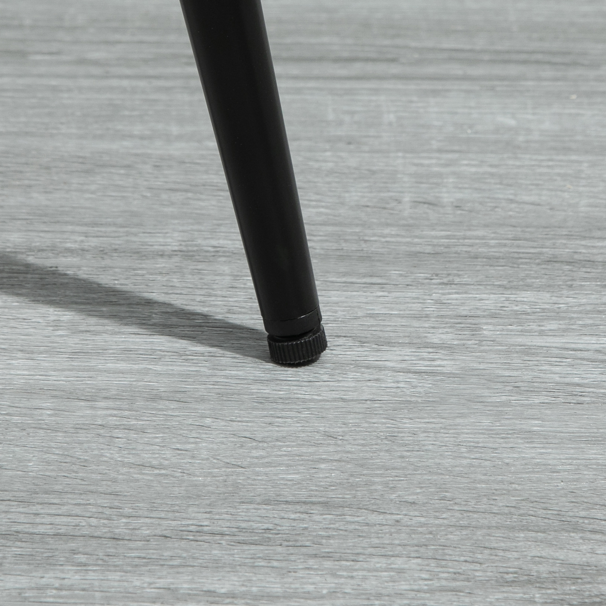 HOMCOM Kitchen Counter Chairs Set of 2 Velvet-Touch Dining Chairs Bar Stools