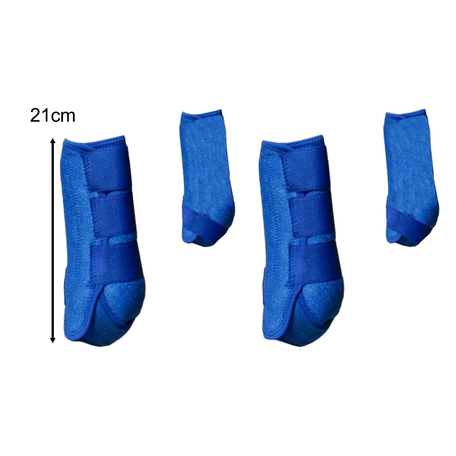 4x Horse Boots Leg Protection Tendon Protector Multifunction Reusable Portable Guard Leg Wraps for Jumping Riding Training