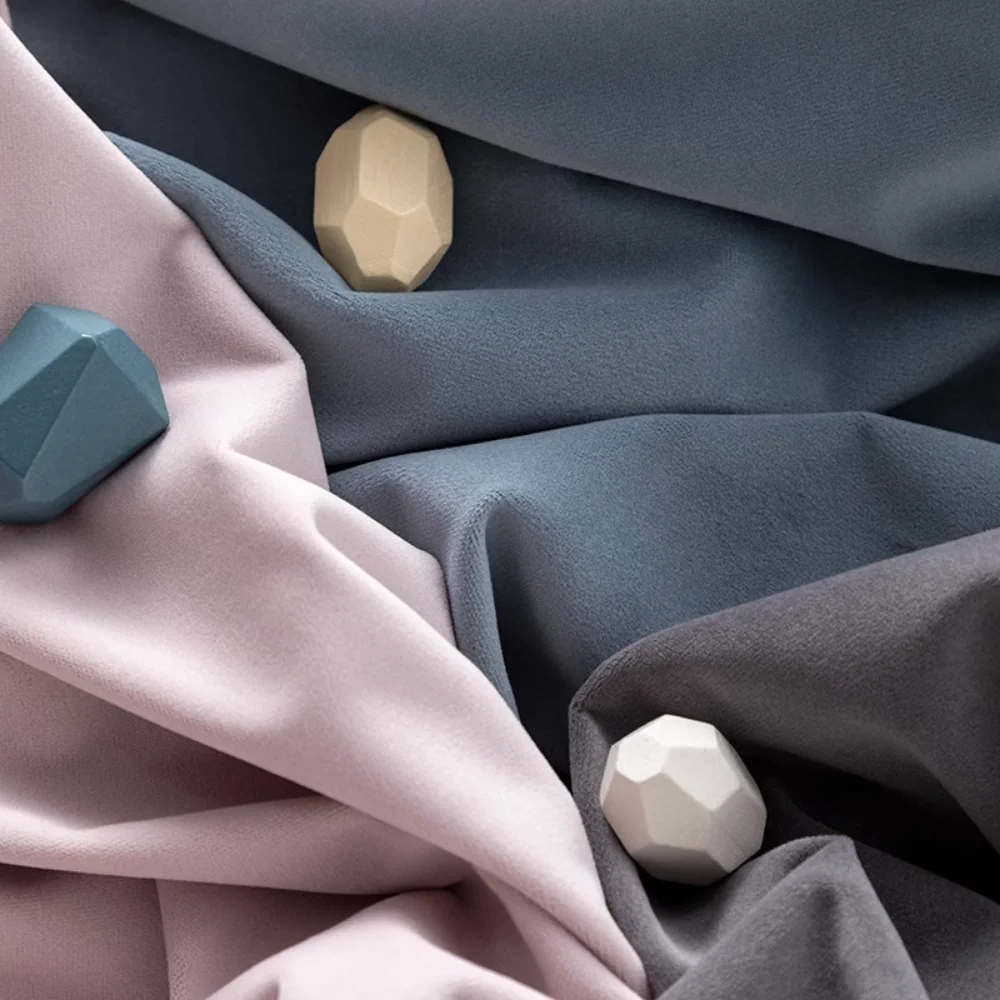 Matte Velvet Fabric Thickened Non-Inverted Velvet Fabric By Meter Stage Wedding Counter Curtain 450g Sofa Velvet Fabrics