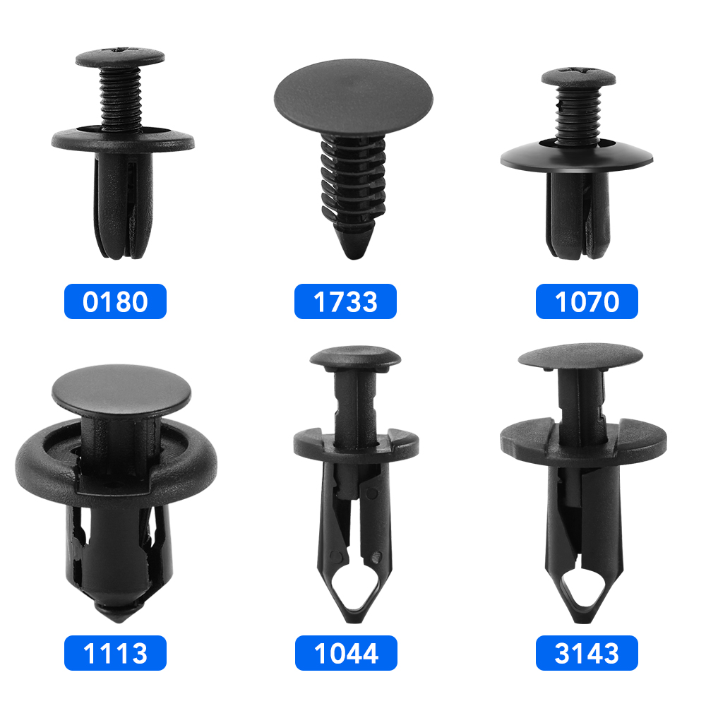 2024 6 ukuran 190 buah klip pengencang otomatis untuk Acura MDX RDX TSX ZDX RL TL RLX ILX