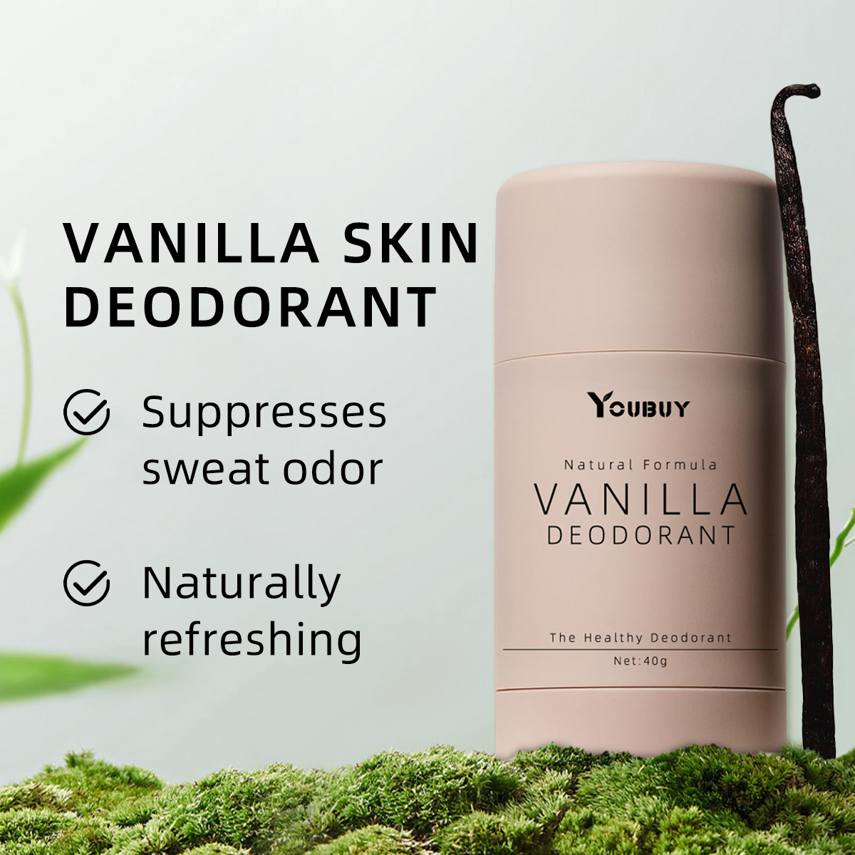 Vanilla underarm deodorizing rod lightens the odor underarm deodorizing and keeps it natural and refreshing