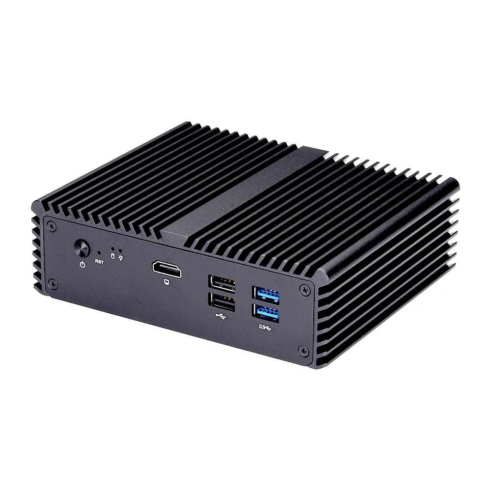 Qotom Mini PC 5 * I226-V B3 2.5G Lan N4000 J4125 Pfsense Firewall Router Mini PC Q750G5