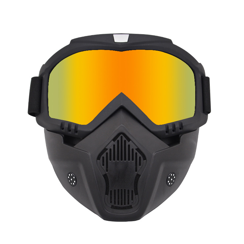 アウトドアスポーツ防風マスクゴーグル HD 自転車メガネ眼鏡乗馬夏 UV 保護サングラス