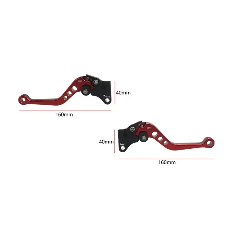 Motorcycle Brake Handle Motorbike Modification CNC Clutch Drum Brake Lever Handle Adjustable Handlebar Set for CG125