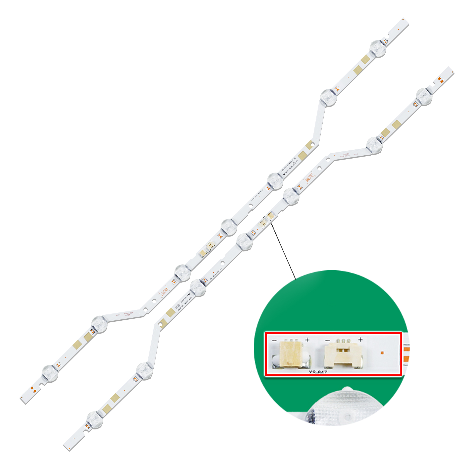 LED バックライト 7LED サムスン BN96-43667A LM41-00420A UE32M5000 UE32M5075 UE32M5005 UE32M5002 UE32M5000AK UN32M5300 UN32M5300AF