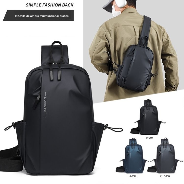 Bolsa Transversal Masculina à Prova D'Água de ande Capacidade, Estilo Casual para Viagens, Bolsa de Ombro Única para Mulher...