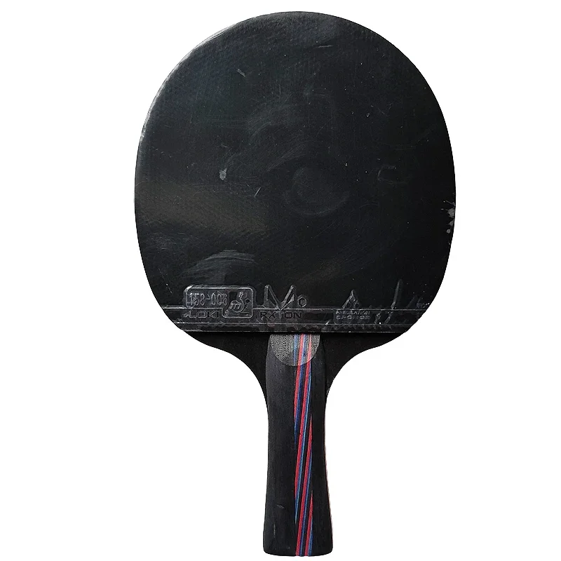 Raqueta de Ping Pong Loki X3, raqueta de tenis de mesa con espinillas y goma ITTF, 5 hojas de madera, esponja elástica y cubierta dura