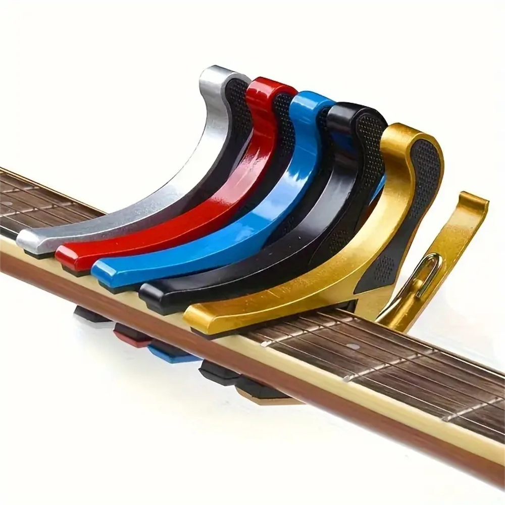 Capo de guitarra de liga de alumínio para baixo elétrico acústico Ukulele braçadeira de troca rápida