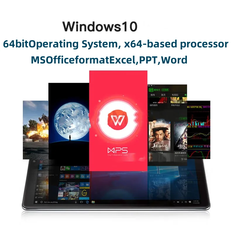 Grandes vendas 8 polegadas 64 bits x64 sistema windows 10 bolso tablet pc 8gb ram 128gb rom ar3 câmeras duplas quad core