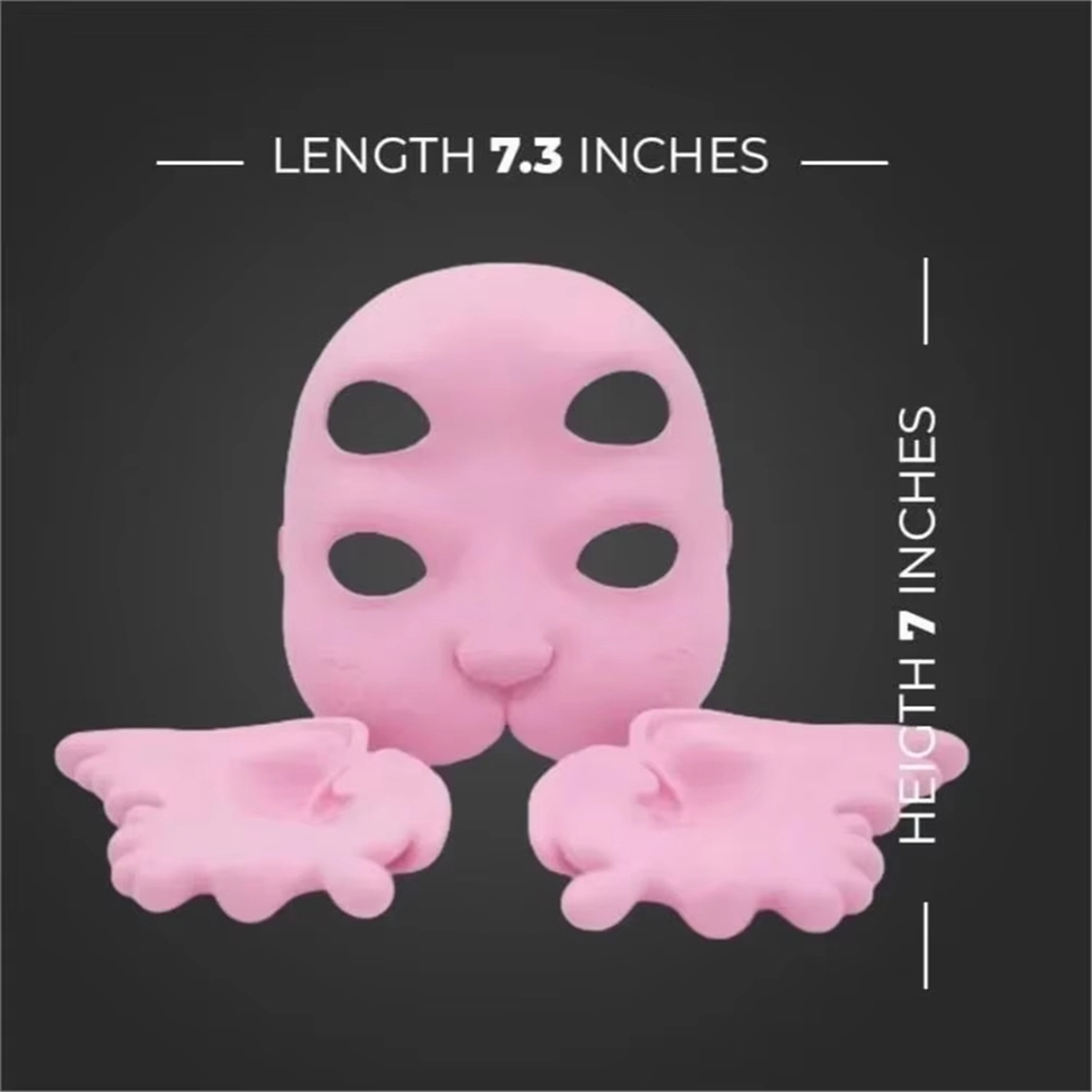 BABQ 3D プリント泣いている赤ちゃんマスクラテックス DIY メラニーズマルティネスマスクピンクマスクパーティーアクセサリーコスプレ衣装マスク