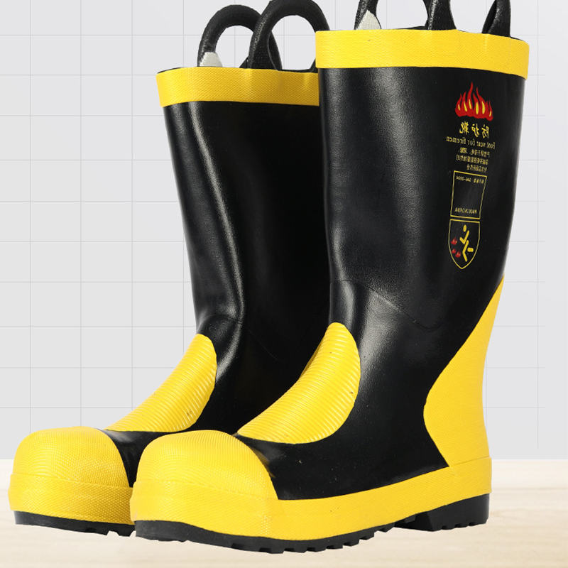 Emergency  High Boots Heat Proof Insulation Non Slip Rubber  Protective Boots Rubber Protective Boots