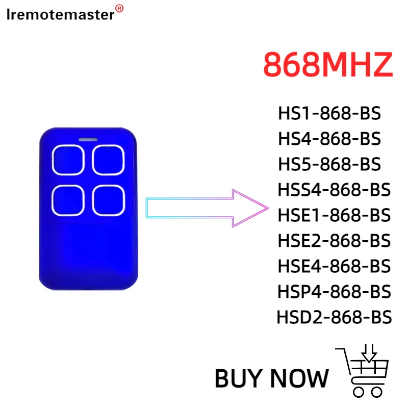 868mhz REMOTE HSE2 HSE4 868 BS ROLLING CODE REMOTE CONTROL BiSecure 868MHz GARAGE DOOR REMOTE REPLICATOR OPENING DEVICE
