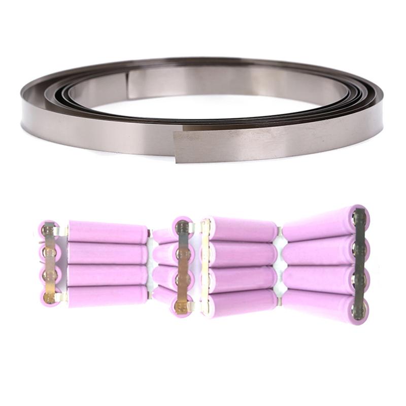 Tolles 2M 8mm x 0,1/0,12/0,15 plattiertes Nickel-Streifenband für Li 18650 Akku-Punktschweißen, kompatibel mit Punktschweißgerät