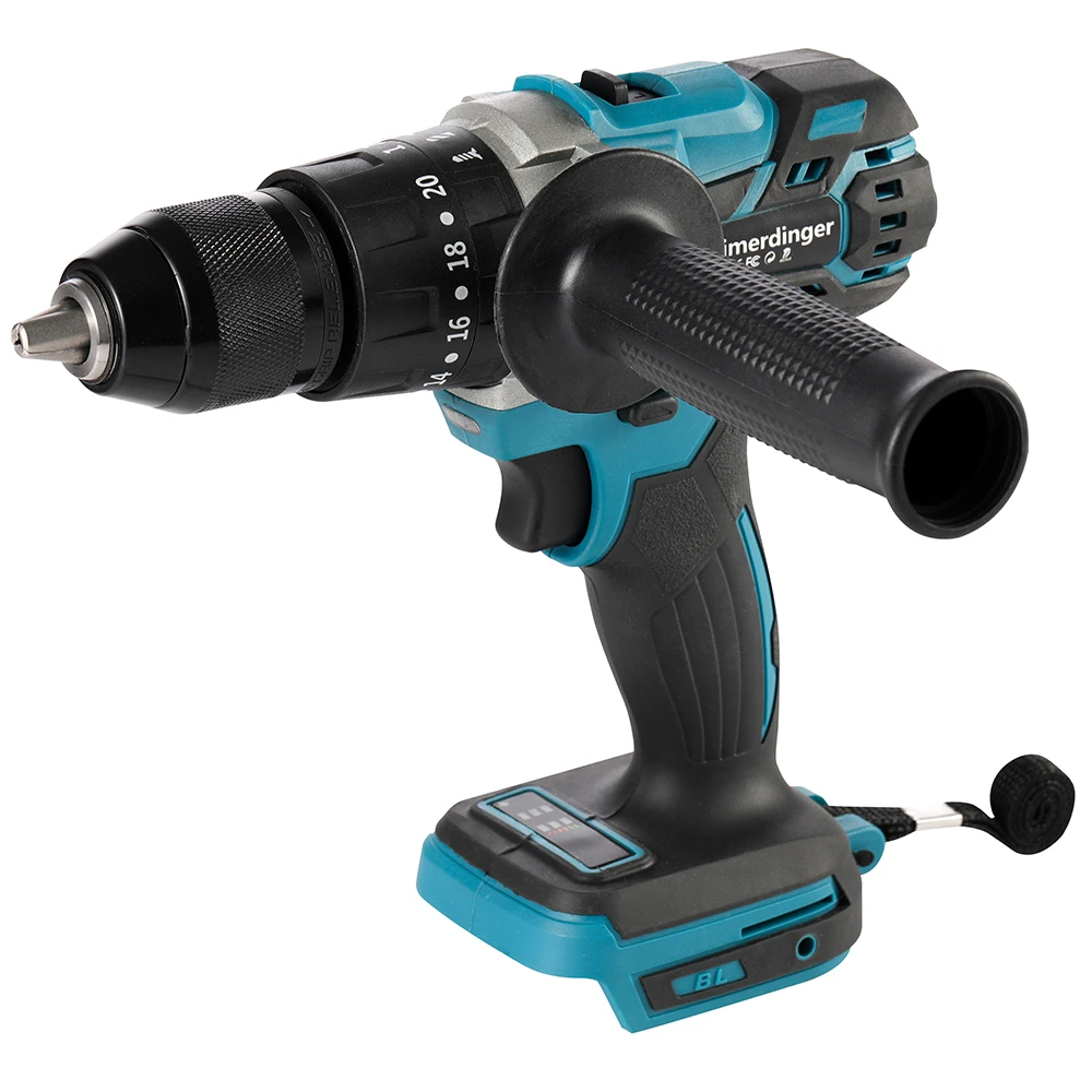 Brushless Cordless Drill, 120Nm Torque Electric Drill for Makita Battery, 1/2" Driver-Drill,2 Variable Speed Drill