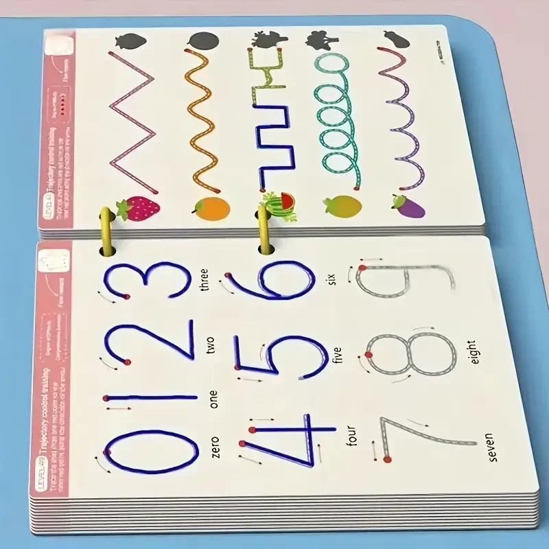 Pagina 32 Libro di scrittura riutilizzabile per bambini - Quaderno di pratica cancellabile per età 3-6 anni |   Blocco didattico durevole per l'allenamento con la scrittura a mano