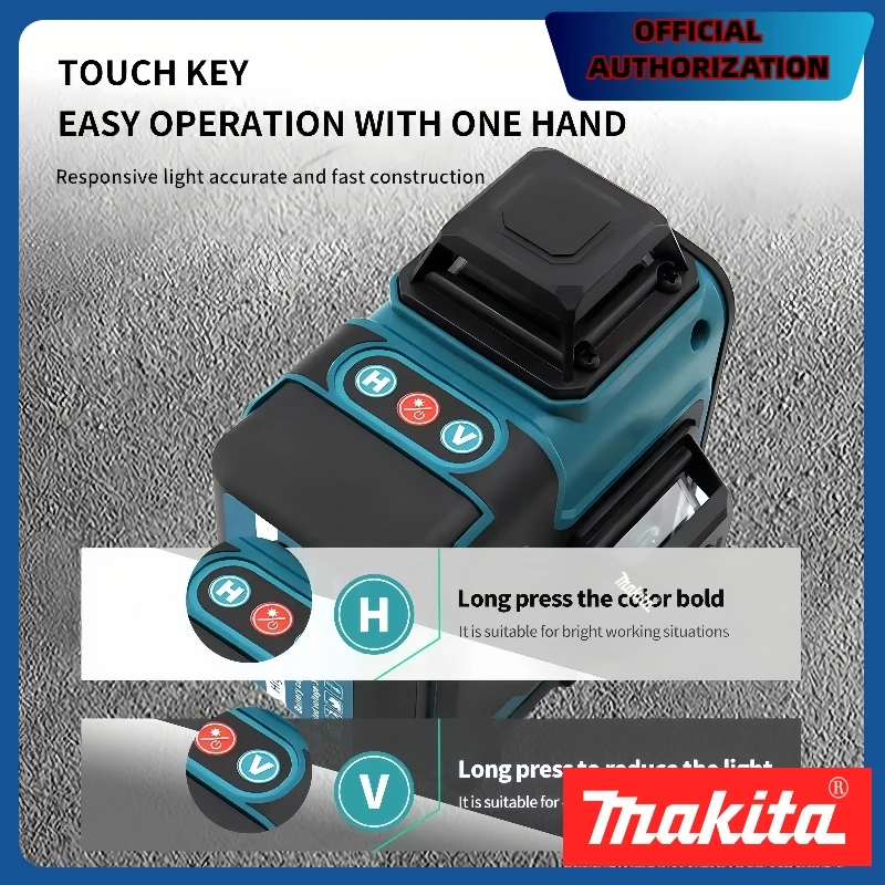 HOT Makita16-Line 360 Horizontal Vertical Cross Level High-Precision Green Light Laser High-Precision Wall-Mounted PortableTool