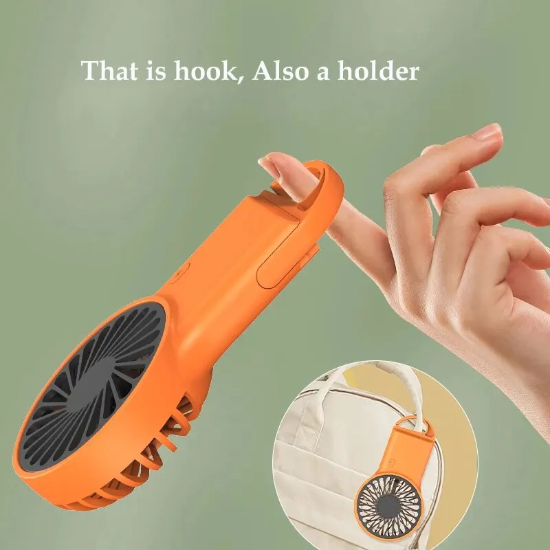 2024 ใหม่มาถึง Min Wind Air Cooling แบบพกพา Usb Desktop ชาร์จมือถือพัดลมตะขอ