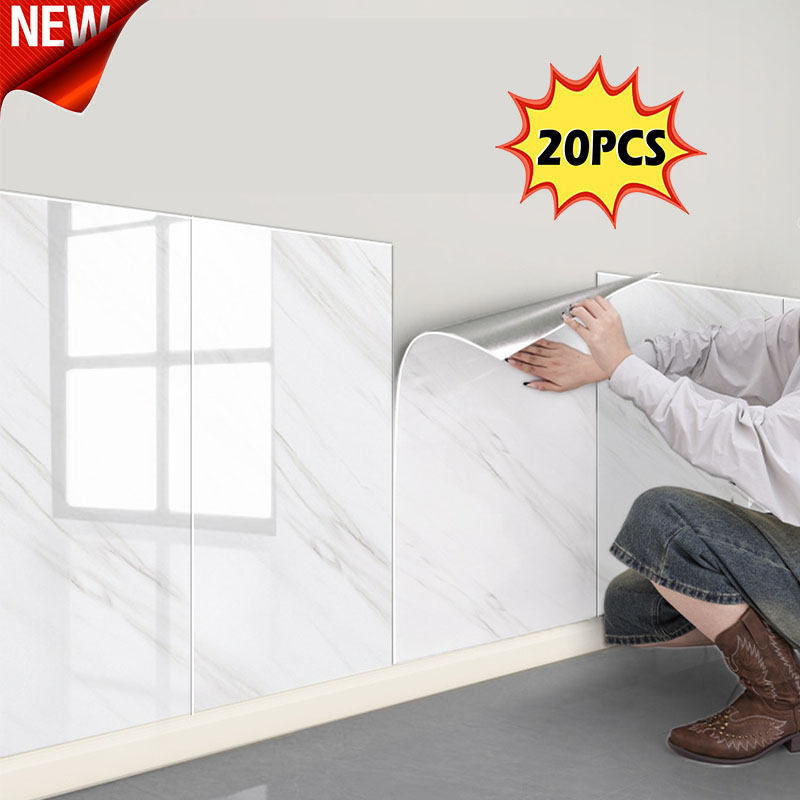 Papel de parede adesivo à prova de umidade casca e vara papel de parede pvc à prova dwaterproof água adesivos de parede imitação telha colando banheiro