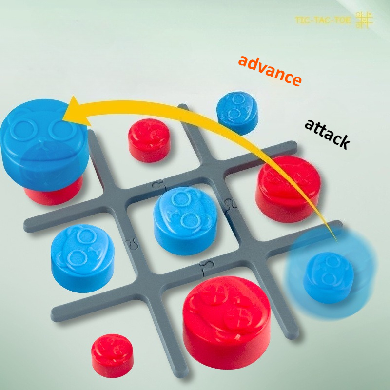 1PC Tic Tac Toe Elektronisches Schachbrett Multifunktionale kinder Bildung Strategie Spielzeug Interaktive Gehirn Spiel Eltern-kind-Spaß