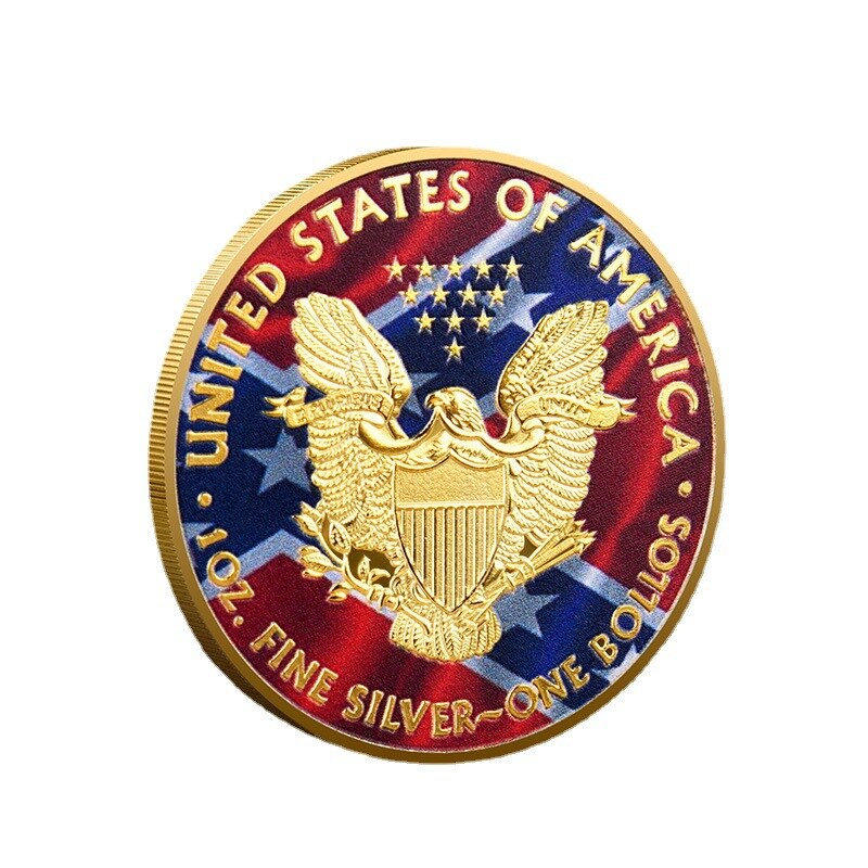 2011–2023 Die US-Freiheitsstatue, Herausforderungsmünzen, bemalt in Amerika, Sammlerstück, 1 Unze, feines Neujahrsgeschenk, exquisite Sammlung