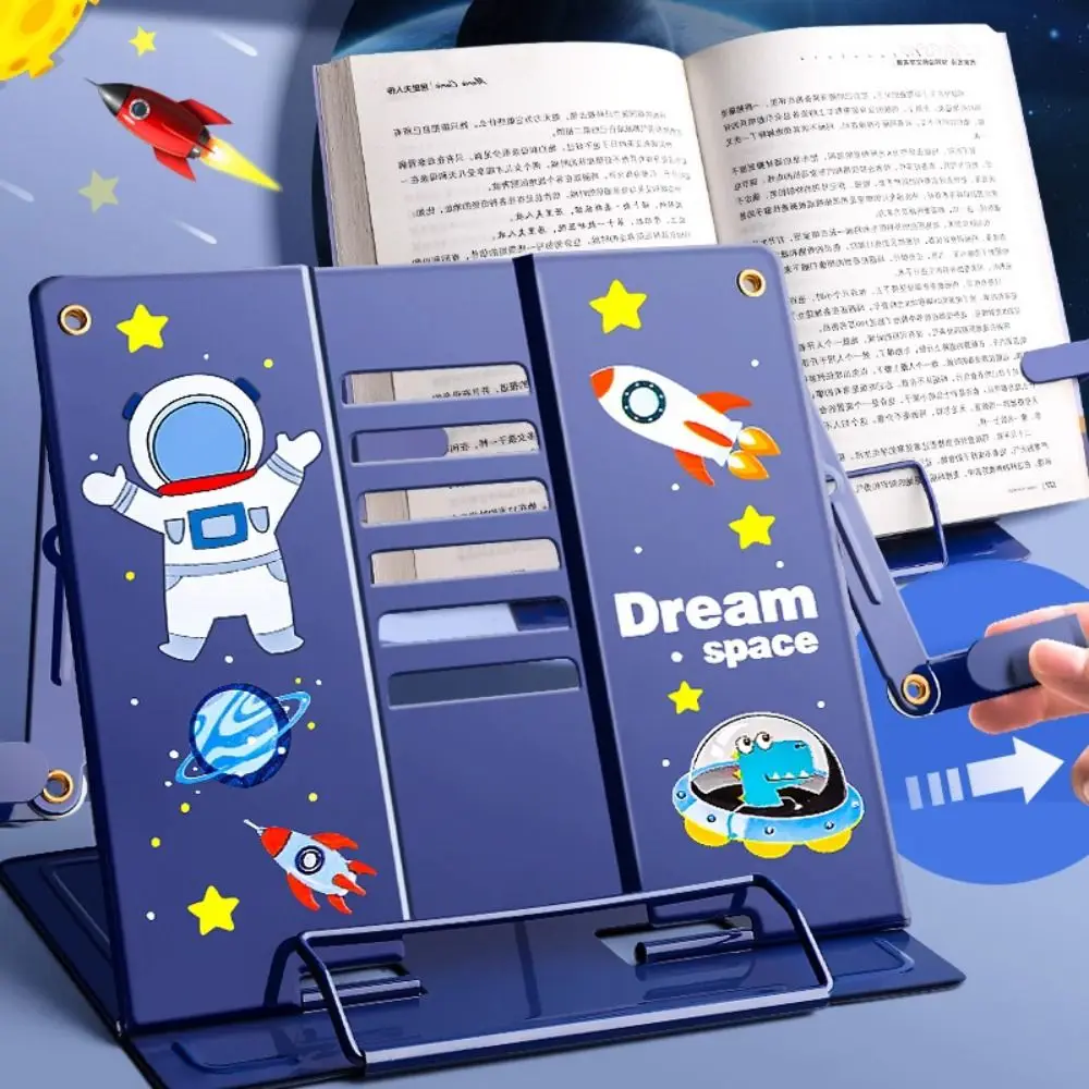 Supporto per lettura di libri in metallo portatile supporto per documenti pieghevole regolabile compresse per Rack di supporto pieghevoli multicolori