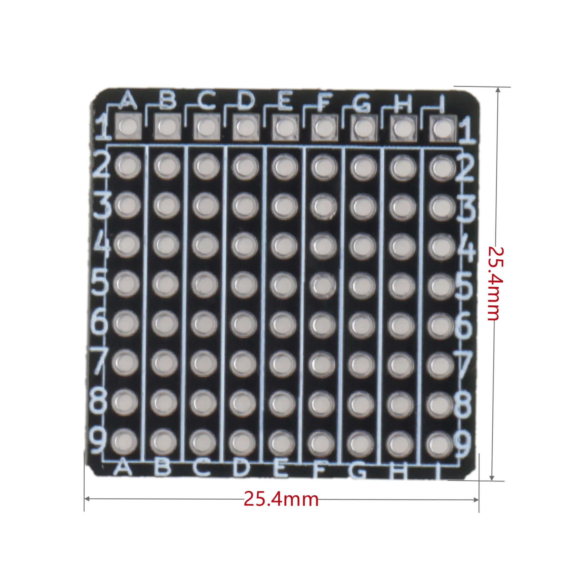 Placa prototipo de tamaño Mini de 25,4x25,4mm, Protoboard, PCB, placa de pruebas soldable para proyectos de soldadura compatibles con Arduino (paquete de 16)
