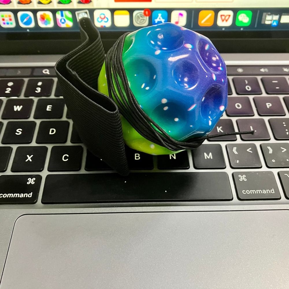 Jump Ball High Bouncing Ball Hand Ball Game Leisure Wrist Return Rubber Ball Exercise Fun Wrist Elastic Ball Kids Toy