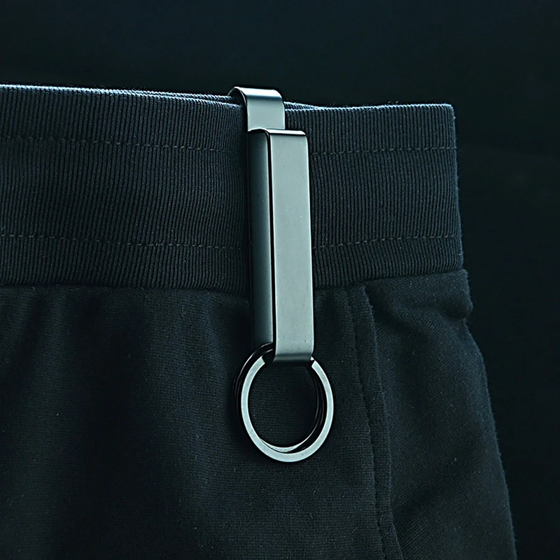 1pc ao ar livre pendurado fivela de aço inoxidável destacável chaveiro cinto clipe fivela pendurado chaveiro titular ferramenta