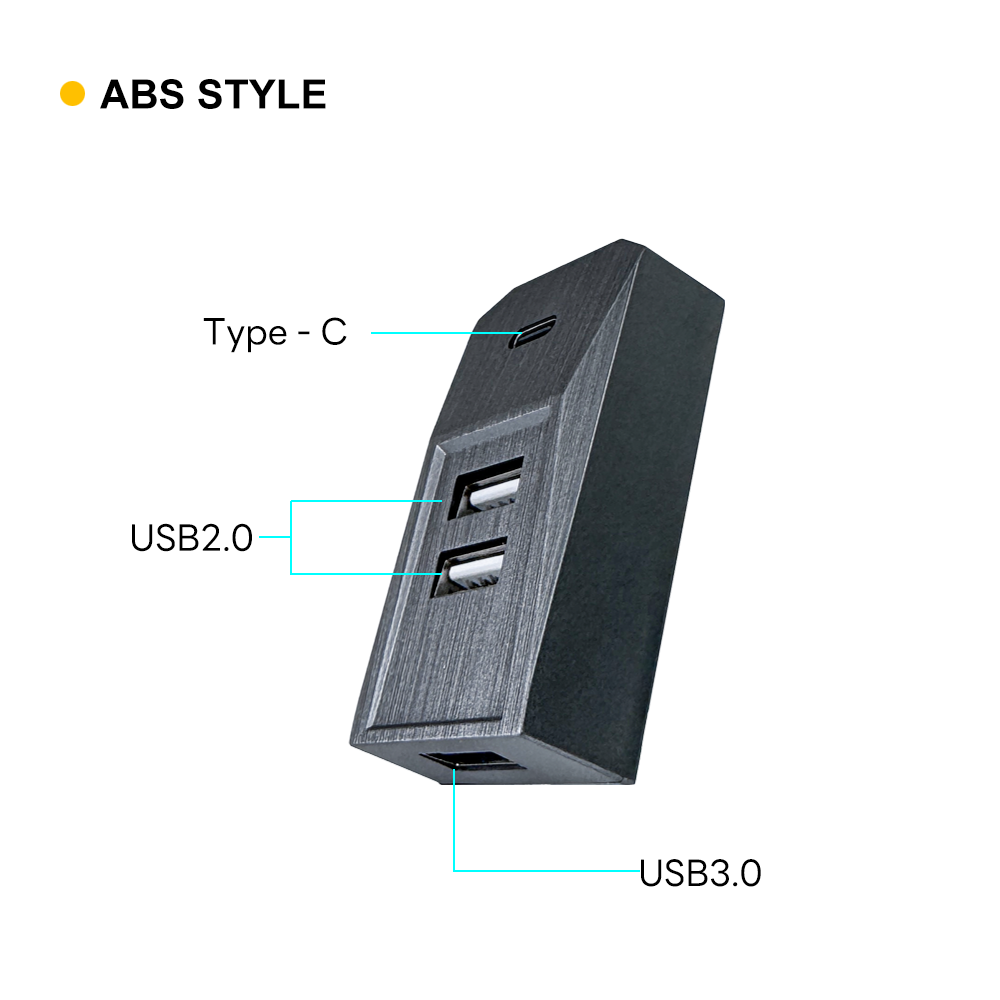 USB-концентратор Glovebox для Tesla New Model Y Launch Juniper 2025 Model 3 Highland 2024, разветвитель порта Type-C, док-станция для передачи данных