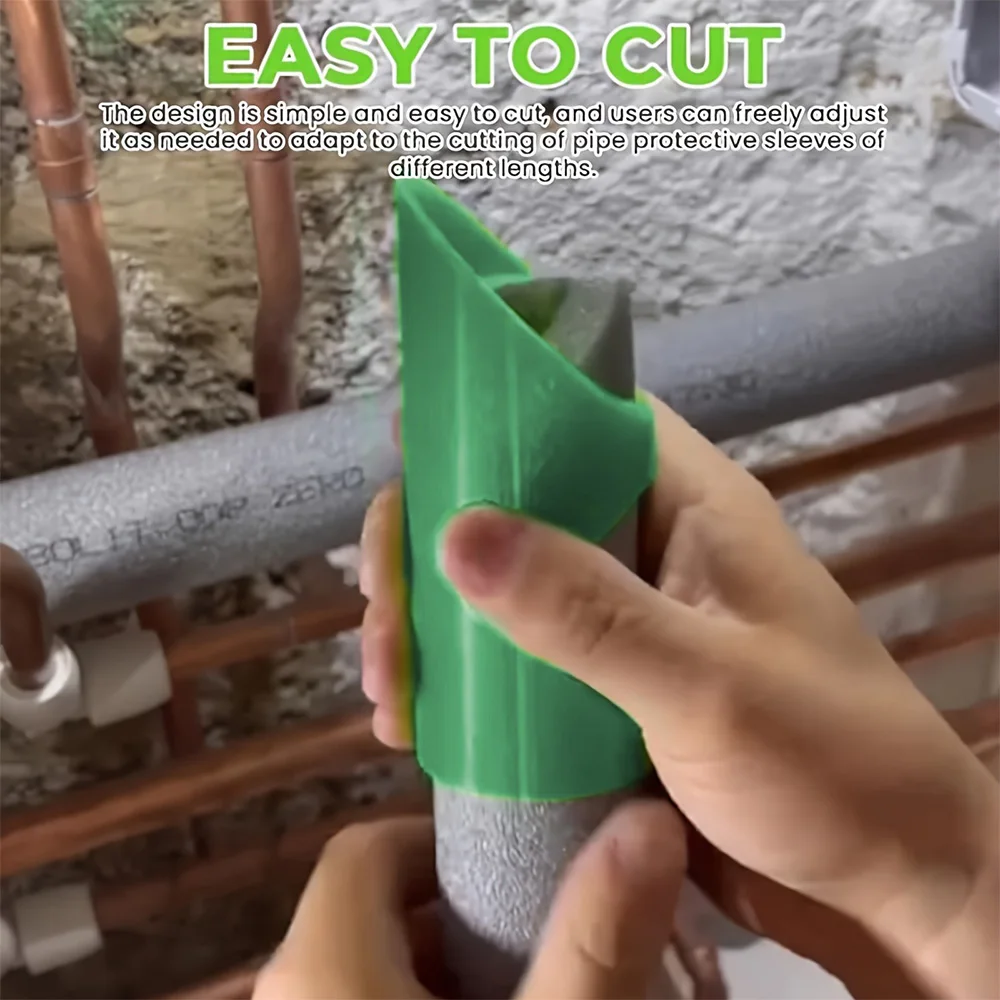 3Pcs Foam Pipe Cutter Tool Pipe Insulation Cutting Guide Three-Tube Cutting Fixture Insulation Cutting for Home Industries