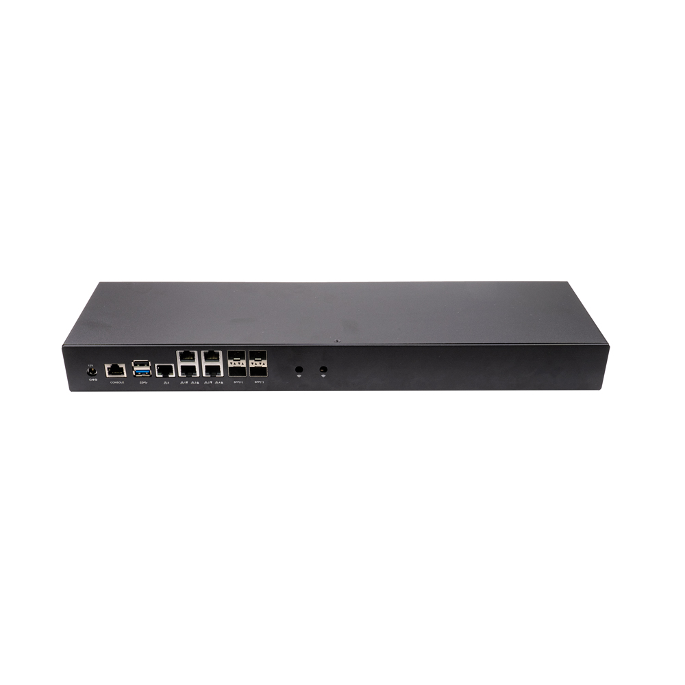 QOTOM 1U Rack Router Firewall Q20331G9 Q20342G9 Processador Atom C3758R C3808 AES-NI Mini PC- 5x 2.5G LAN 4x 10GbE SFP +